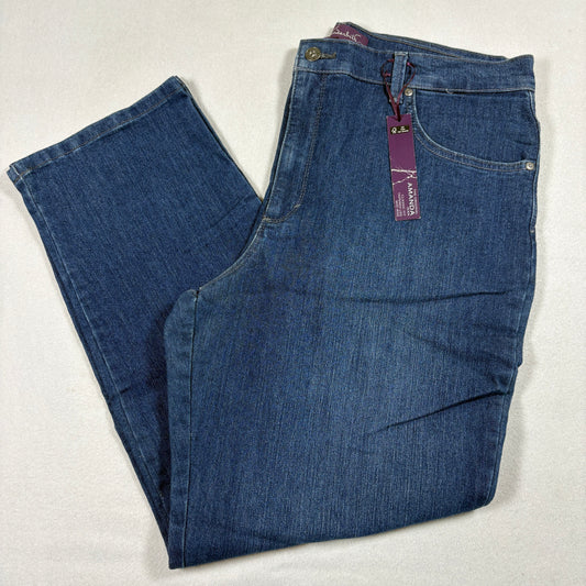Gloria Vanderbilt Womens Jeans 18 Amanda Classic Fit High Rise Blue Denim NWT