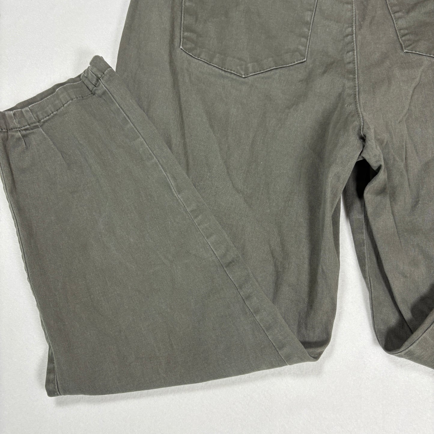 Democracy Womens Pants 12 Green Slim Straight Ab Tech Stretch Curvy Fit Y2K