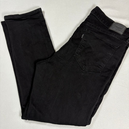 Levis Womens Jeans 14 Black Classic Straight Denim High Rise Y2K Plus Size