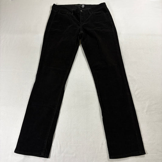 Calvin Klein Straight Corduroy Pants Black Tag 12 Fits Like 32X32 Mid Rise