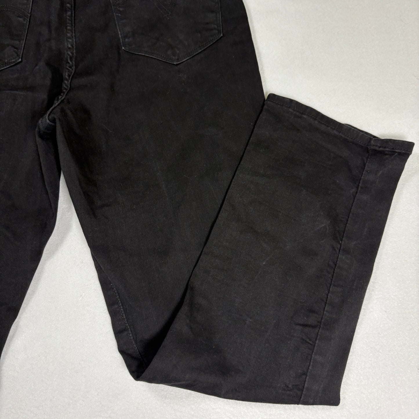 Levis Womens Jeans 14 Black Classic Straight Denim High Rise Y2K Plus Size