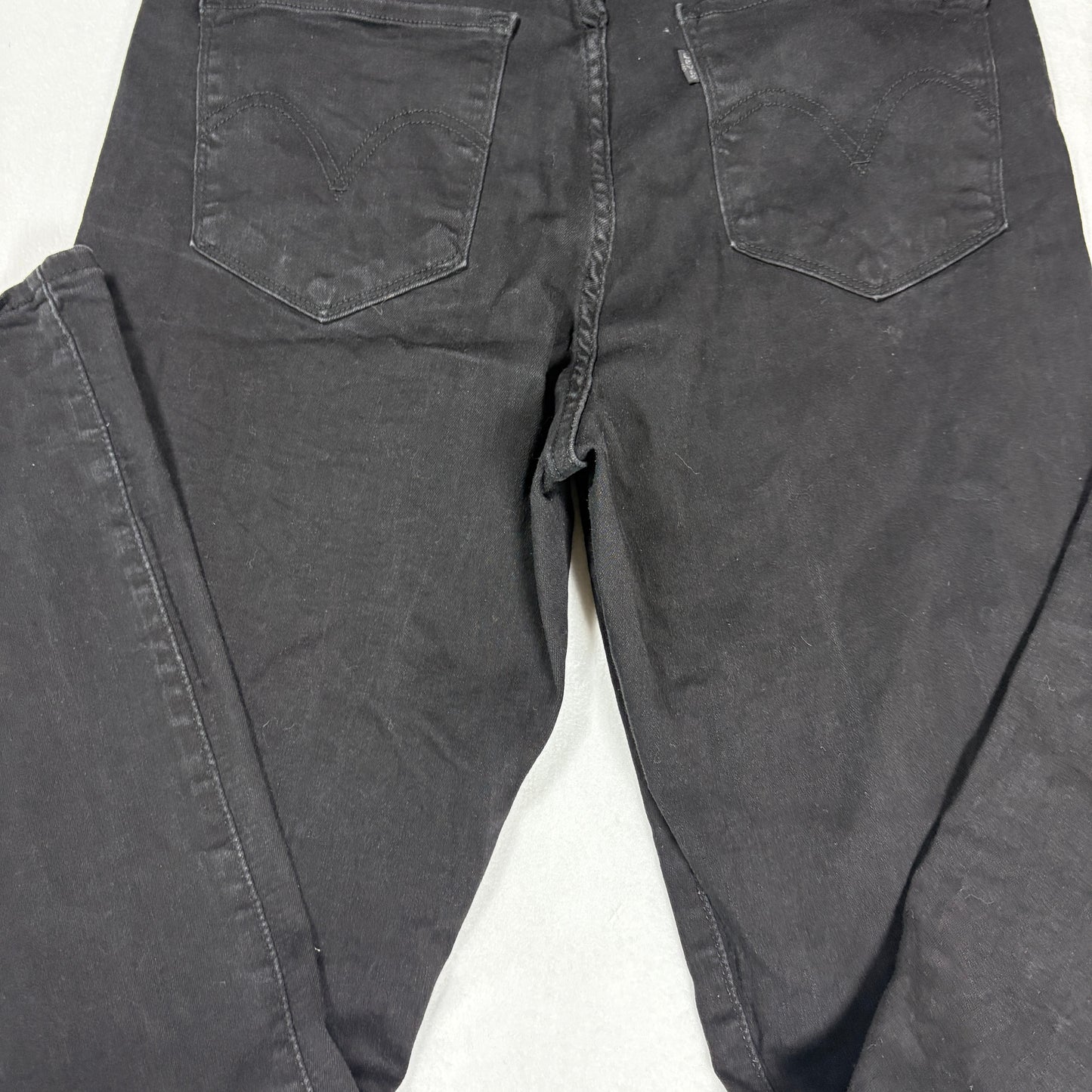 Levis Womens Jeans 14 Black Classic Straight Denim High Rise Y2K Plus Size