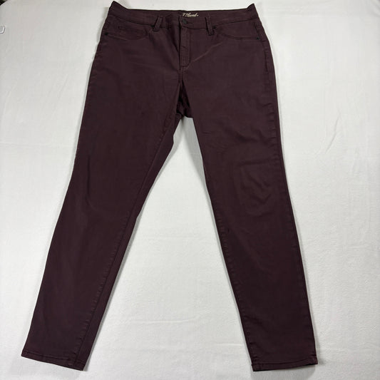 Universal Thread Jeans Womens 14 Plum High Rise Jegging Stretch Skinny Pants