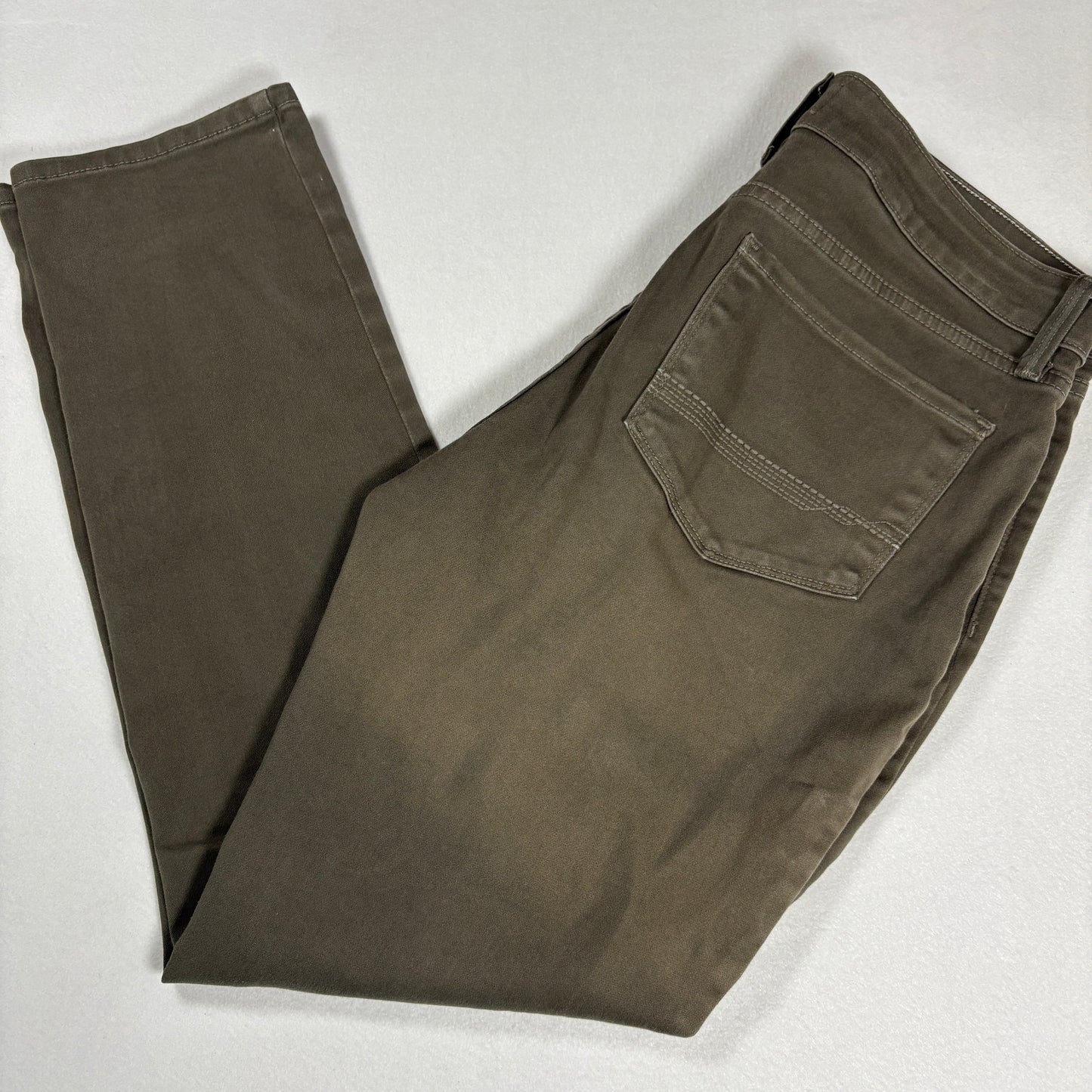 NYDJ Womens Pants 10 Brown Legging Skinny Stretch Denim Ab Slimming Y2K Curvy