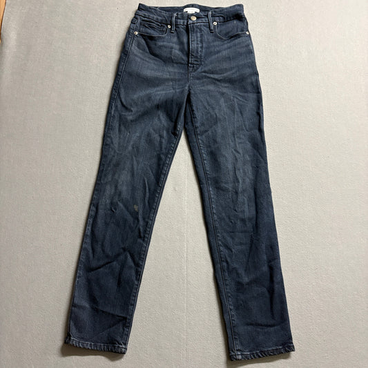 Good American Good Classic Skinny Jeans Womens 26 Fits Like 26x28 Dark Wash