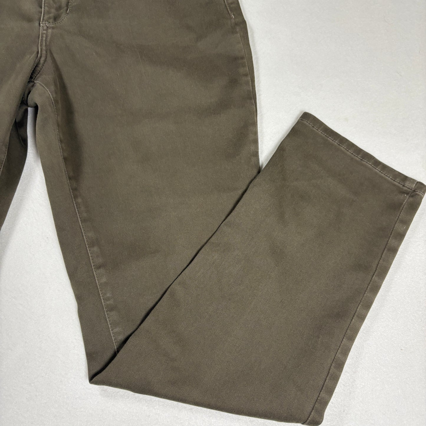 NYDJ Womens Pants 10 Brown Legging Skinny Stretch Denim Ab Slimming Y2K Curvy