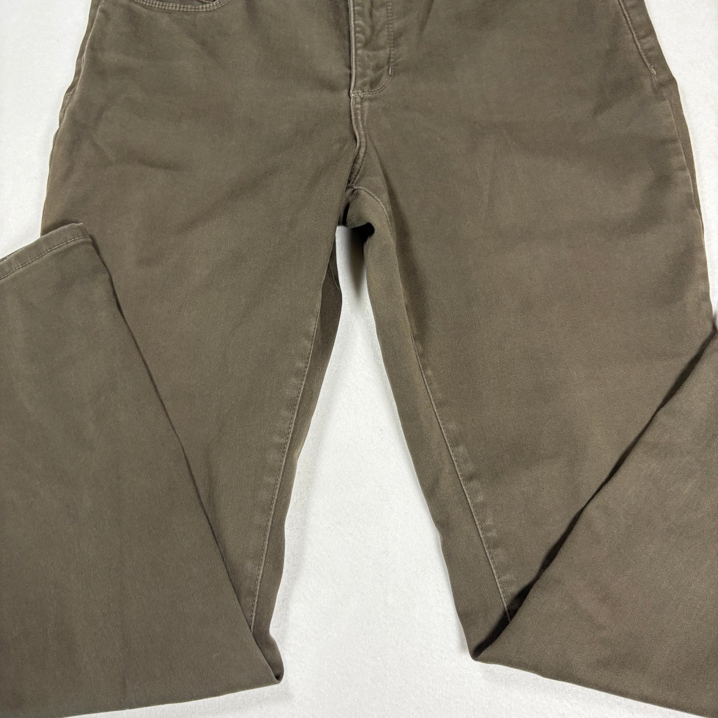 NYDJ Womens Pants 10 Brown Legging Skinny Stretch Denim Ab Slimming Y2K Curvy