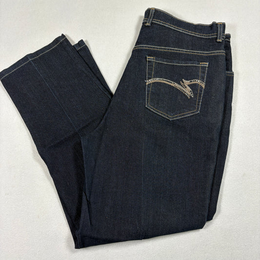 Gloria Vanderbilt Womens Amanda Jeans Size 14 Dark Wash High Rise Denim Y2K