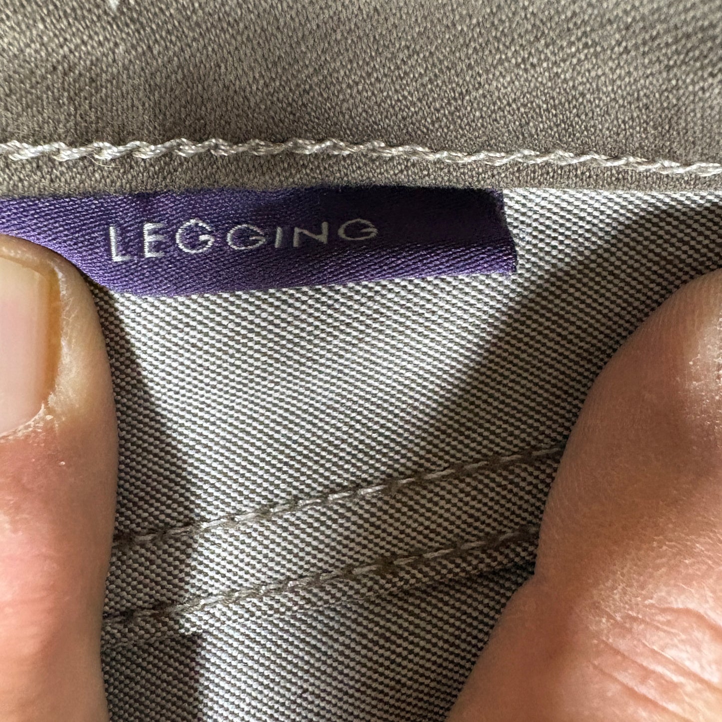 NYDJ Womens Pants 10 Brown Legging Skinny Stretch Denim Ab Slimming Y2K Curvy