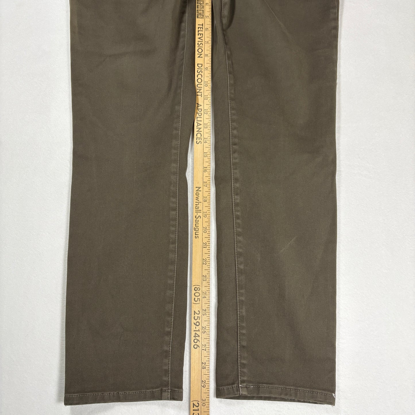 NYDJ Womens Pants 10 Brown Legging Skinny Stretch Denim Ab Slimming Y2K Curvy