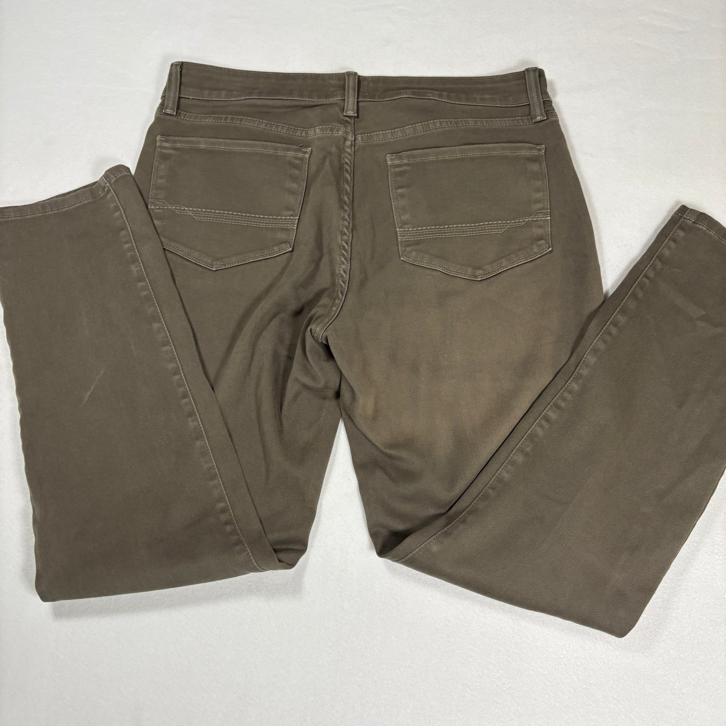 NYDJ Womens Pants 10 Brown Legging Skinny Stretch Denim Ab Slimming Y2K Curvy