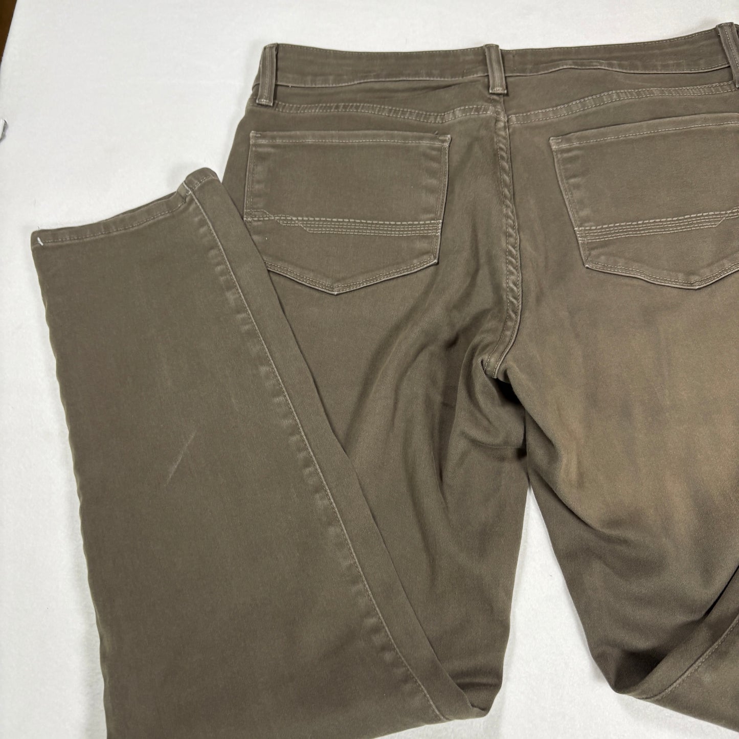 NYDJ Womens Pants 10 Brown Legging Skinny Stretch Denim Ab Slimming Y2K Curvy