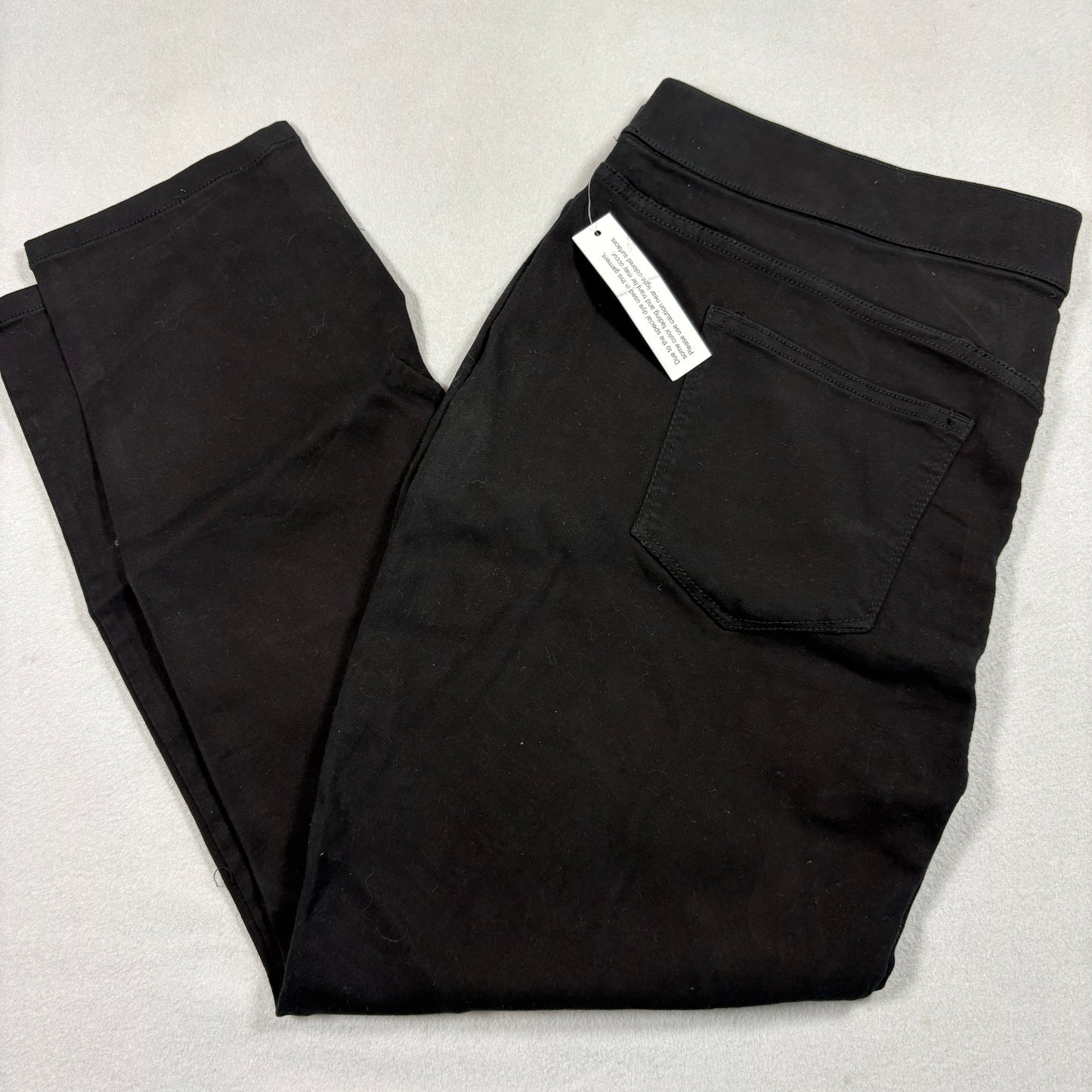 Sonoma Womens Plus Size 20W Black Skinny Jeans Superstretch High Rise Denim