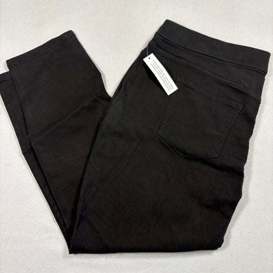 Sonoma Womens Plus Size 20W Black Skinny Jeans Superstretch High Rise Denim