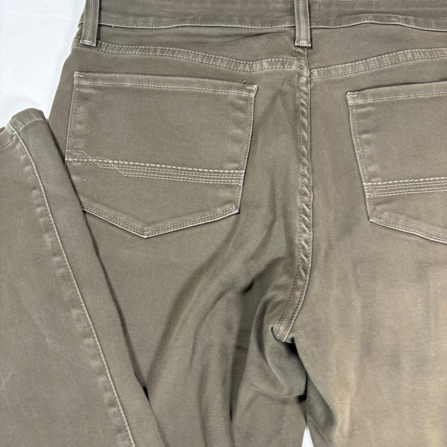 NYDJ Womens Pants 10 Brown Legging Skinny Stretch Denim Ab Slimming Y2K Curvy