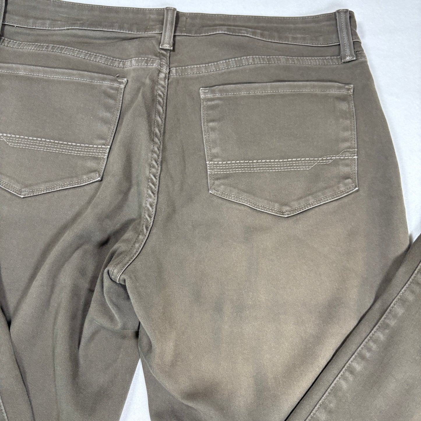 NYDJ Womens Pants 10 Brown Legging Skinny Stretch Denim Ab Slimming Y2K Curvy