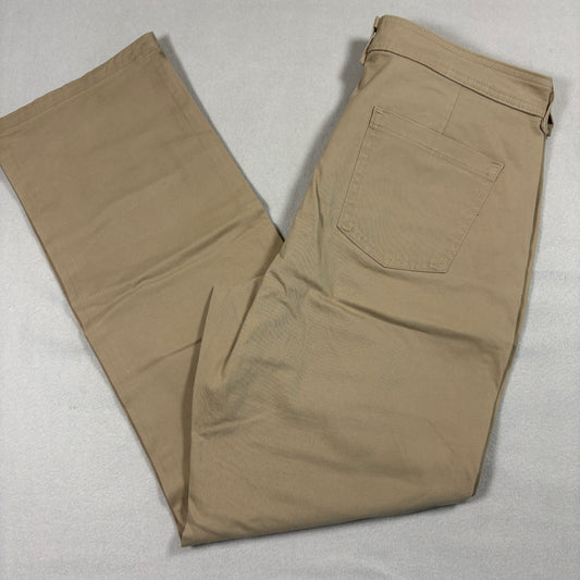 Lee Womens Size 14 Khaki Straight Leg Jeans Classic Fit Stretch Chino NWT