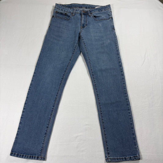 Izod Jeans Mens 30x29 Blue Comfort Stretch Straight Leg Classic Fit Denim Casual