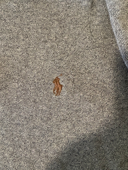 Polo Ralph Lauren Men’s Gray 1/4 Zip Pullover Sweatshirt Size L Cotton Blend