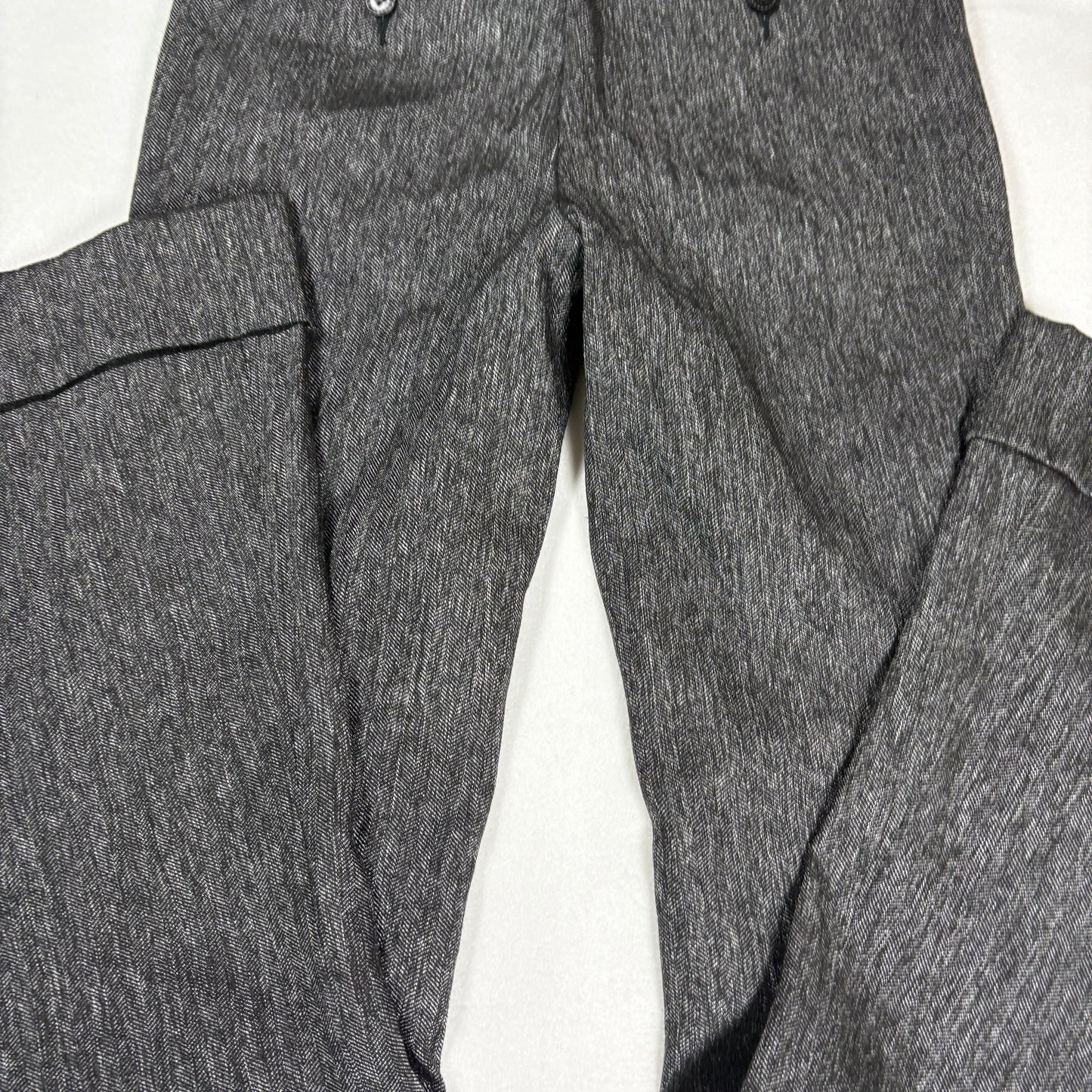 Bebe Womens Pants 0 Gray Herringbone Flare Dress Trousers Y2K Career Workwear