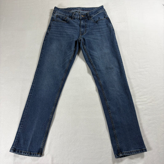 IZOD Mens Straight Fit Jeans 30x32 Blue Denim Stretch Classic Casual Everyday Wear