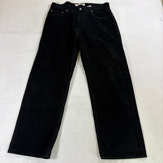 Levis 569 Loose Straight Corduroy Pants W36 L32 Black Fits Like X Skater Y2K