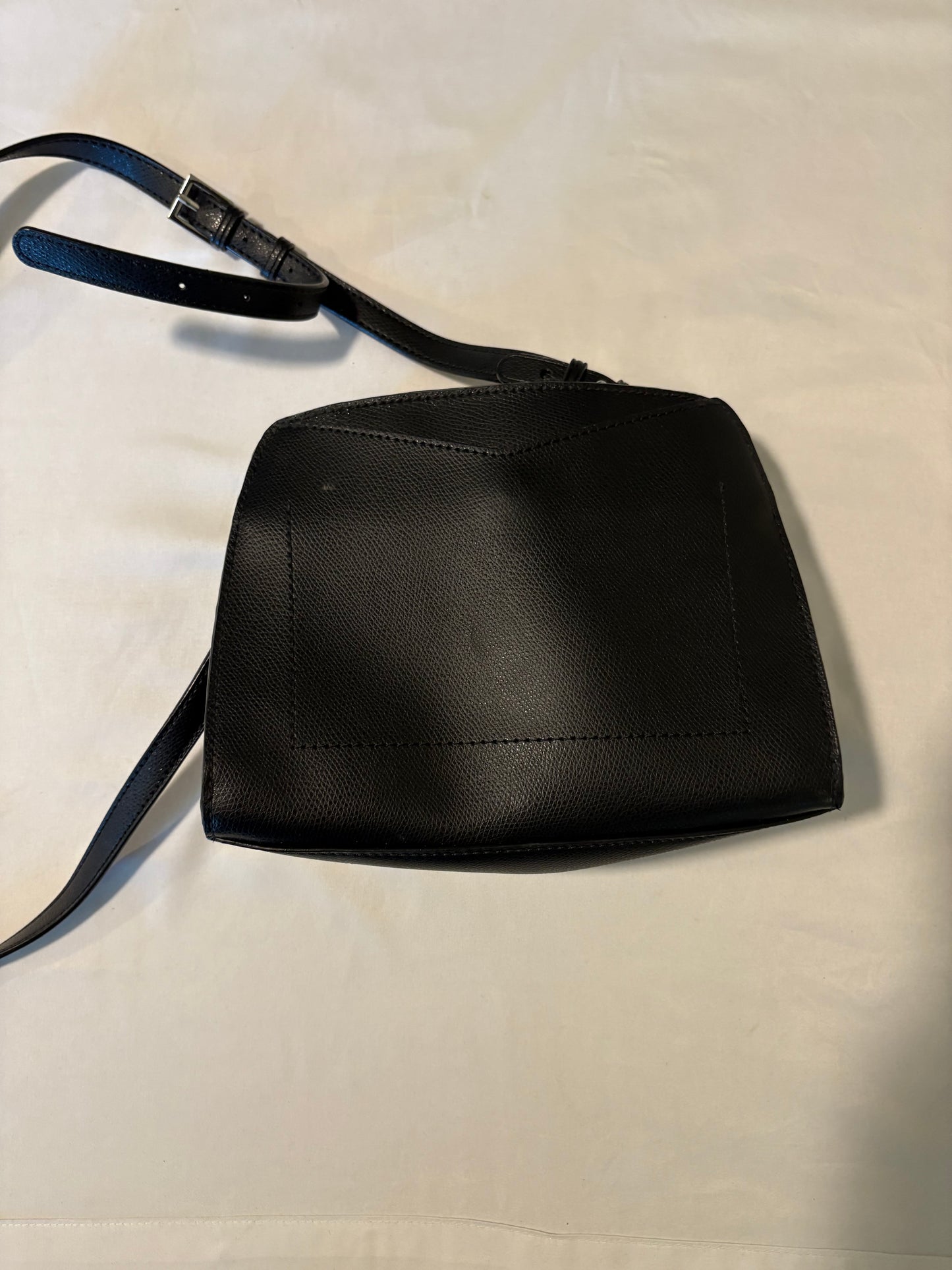 Calvin Klein Clementine Crossbody Purse Black Faux Leather Studded Star Detail