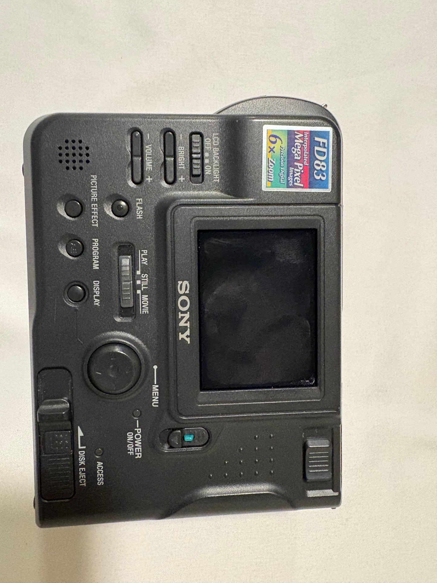Sony Mavica MVC-FD83 Digital Camera – Floppy Disk – 6x Zoom – Vintage Retro