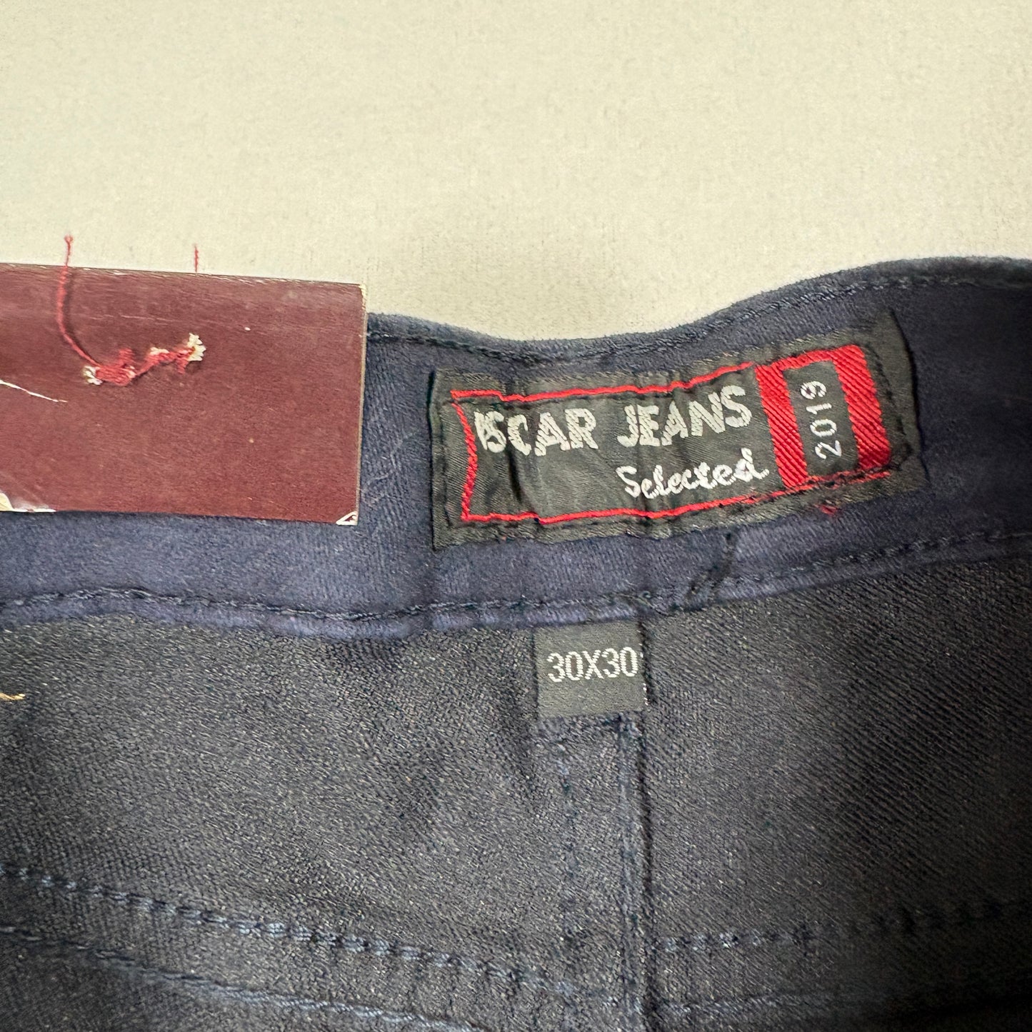 Oscar Jeans Mens Dark Navy Slim Fit Denim Jeans 30x30 NWT Y2K Vintage Style