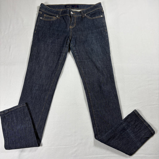 Justusa Womens Jeans 11 Dark Wash Straight Leg Stretch Classic Denim Vintage