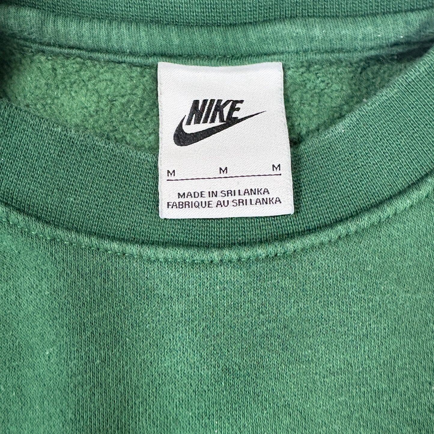 Nike Mens Green Crewneck Sweatshirt Medium Vintage Y2K Pullover 90s Grunge