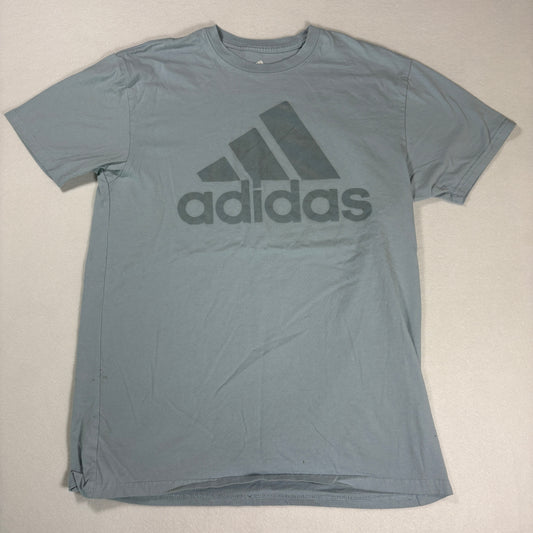 Adidas Mens Blue Golf T Shirt Medium Logo Tee Athletic Sportswear Casual