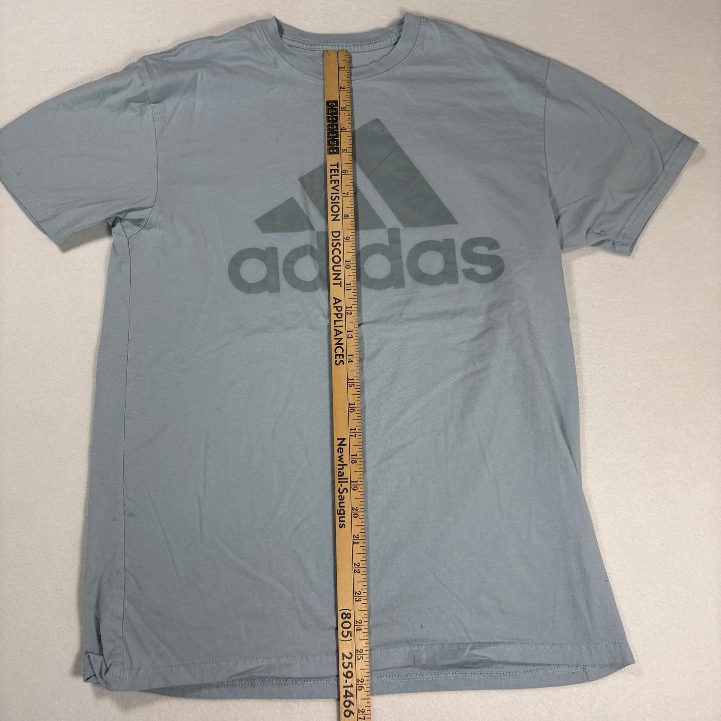 Adidas Mens Blue Golf T Shirt Medium Logo Tee Athletic Sportswear Casual