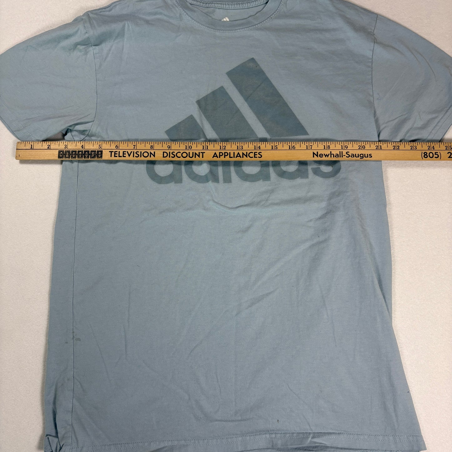 Adidas Mens Blue Golf T Shirt Medium Logo Tee Athletic Sportswear Casual