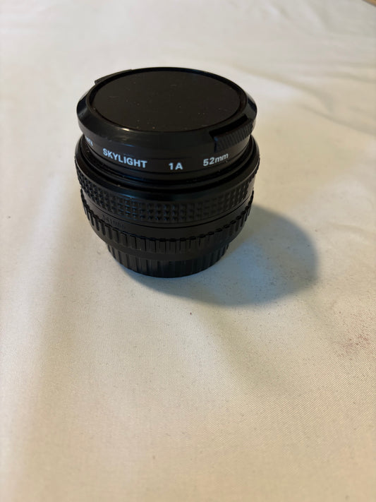 Vintage 28mm f/2.8 Manual Focus Lens Japan 52mm w/ Caps – Clean Glass