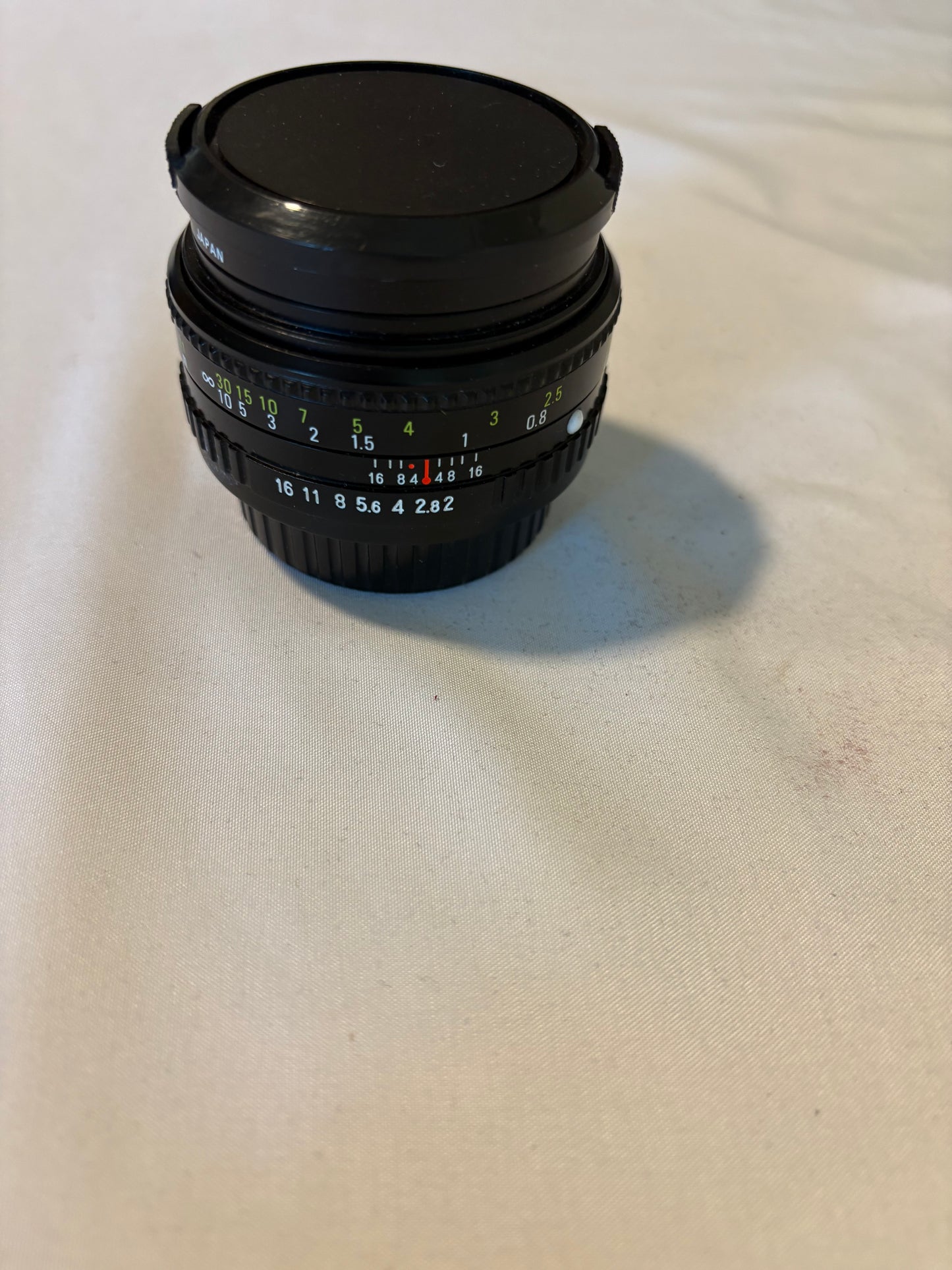 Vintage 28mm f/2.8 Manual Focus Lens Japan 52mm w/ Caps – Clean Glass