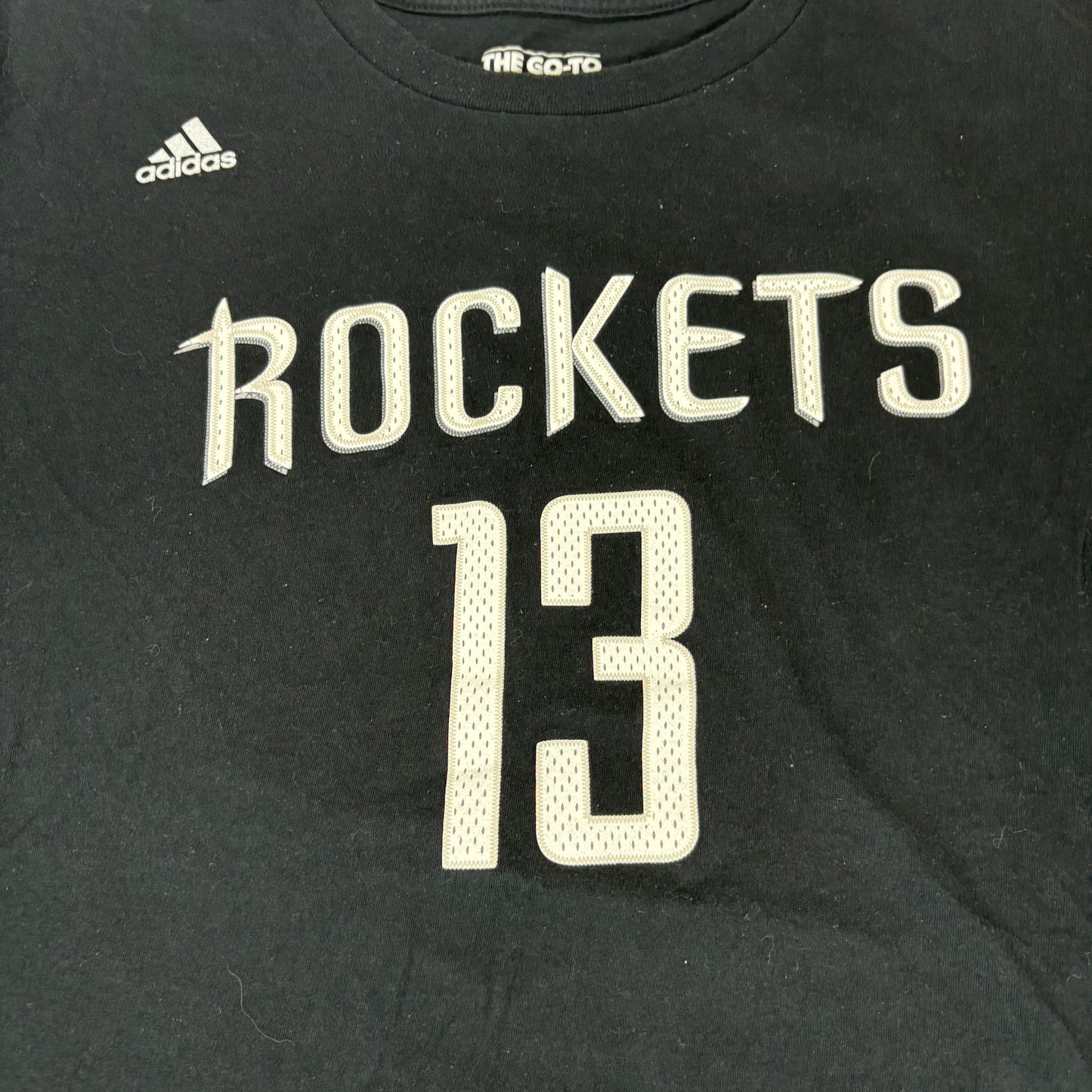 Adidas Mens Houston Rockets Harden 13 T Shirt Large Black NBA Basketball Tee