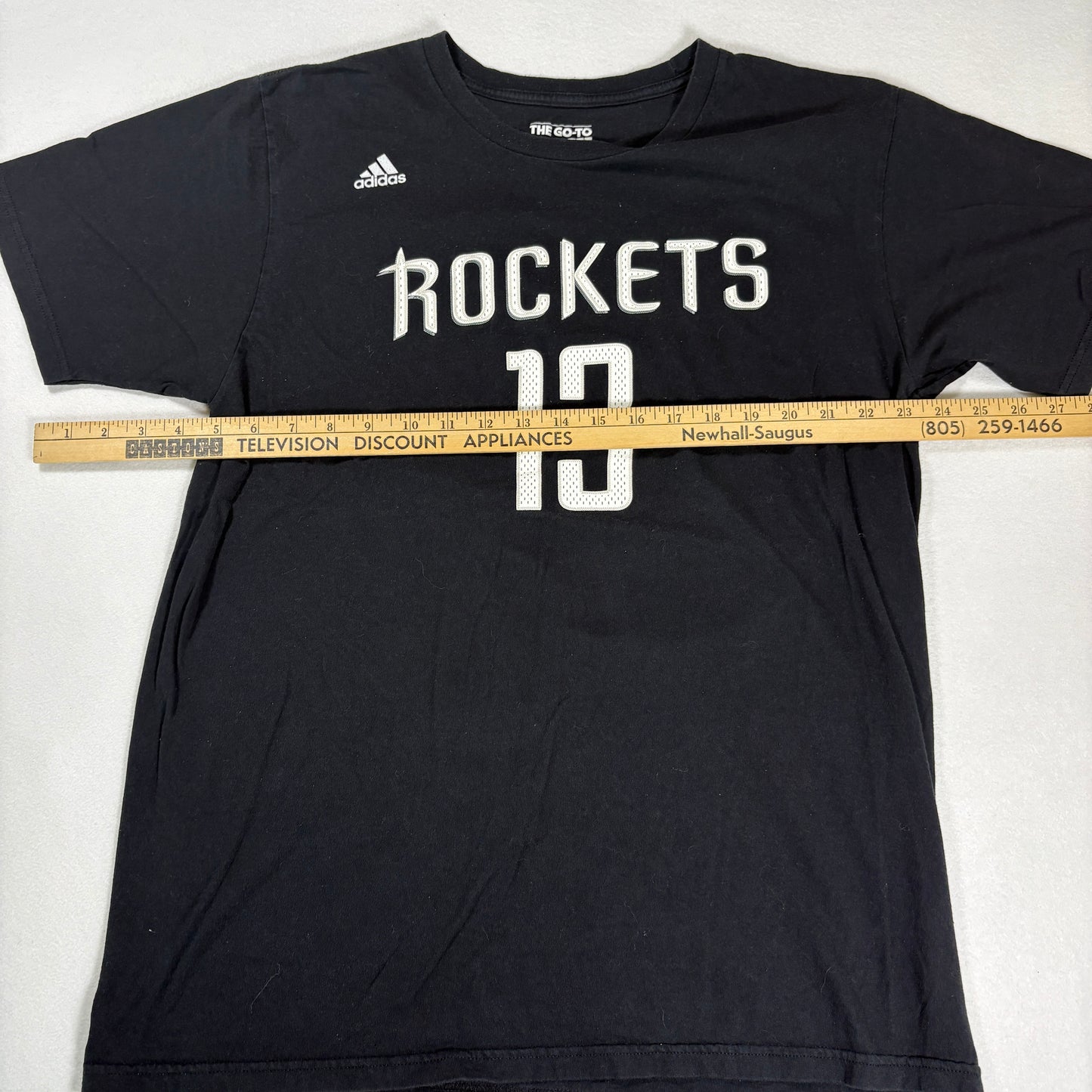 Adidas Mens Houston Rockets Harden 13 T Shirt Large Black NBA Basketball Tee