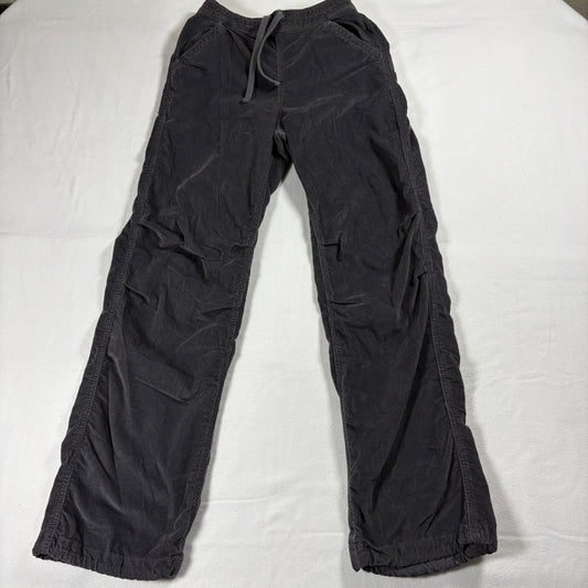 Hollister Parachute Pants Womens XXS Long Baggy Adjustable Rise Y2K Grunge Grey