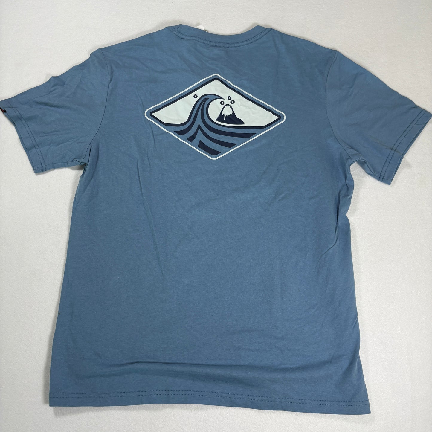 Quiksilver Mens Blue Shadow T Shirt Large Surf Graphic Tee New With Tags NWT