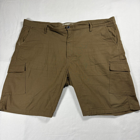 Levi Strauss Cargo Shorts Mens 46 Khaki Utility Pockets Casual Workwear Tan Big