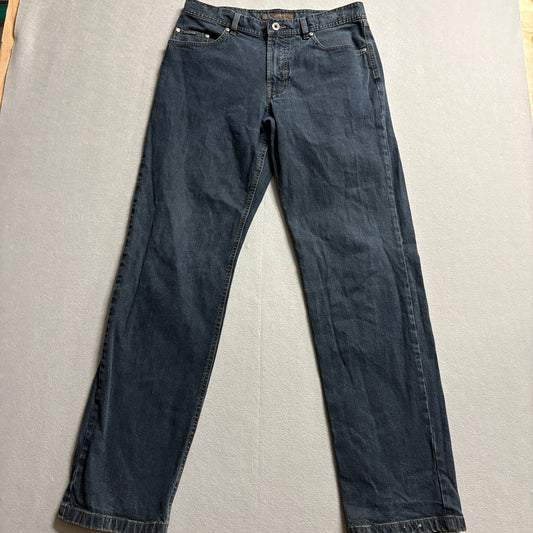 Brax Feel Good Straight Leg Dark Wash Jeans Tag X Fits Like 32X33 Denim Pants
