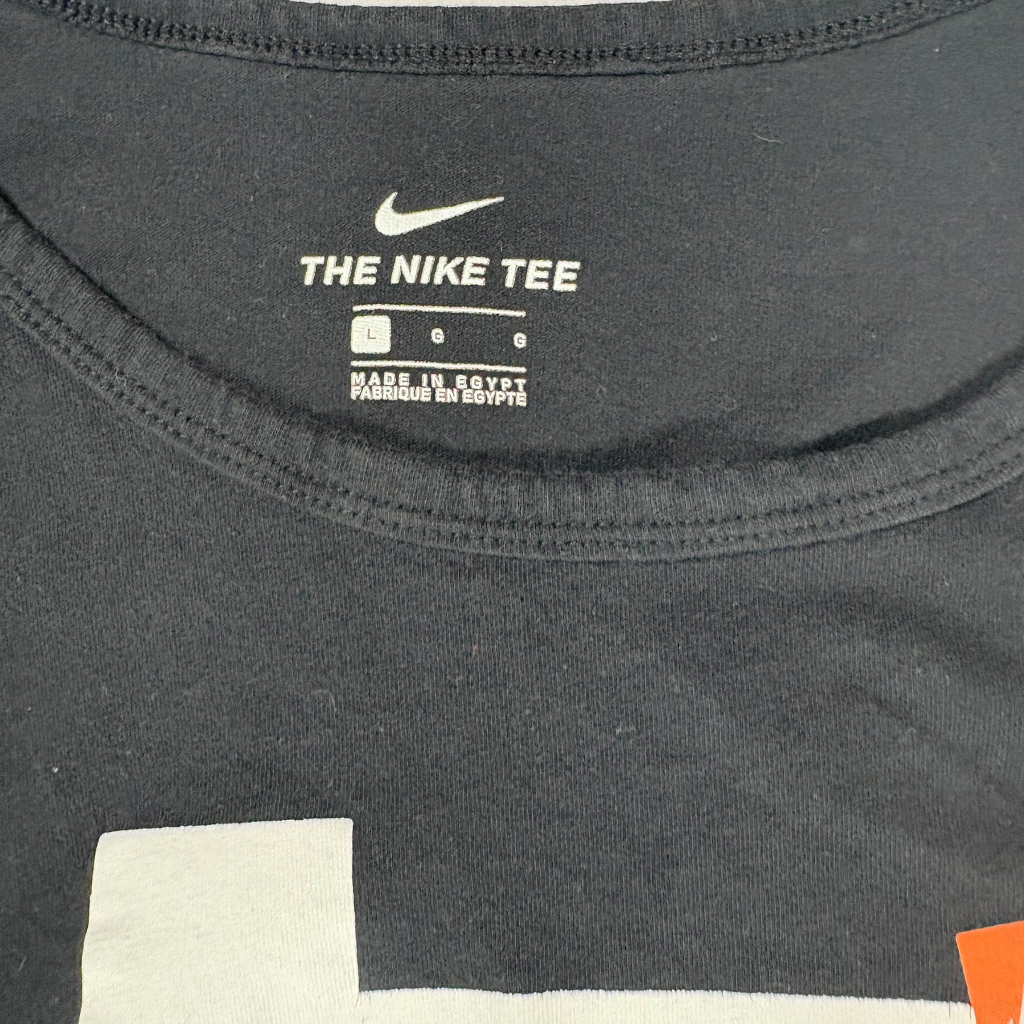 Nike Mens Black Tank Top Large Just Do It Sleeveless Shirt Graphic Gym Tee