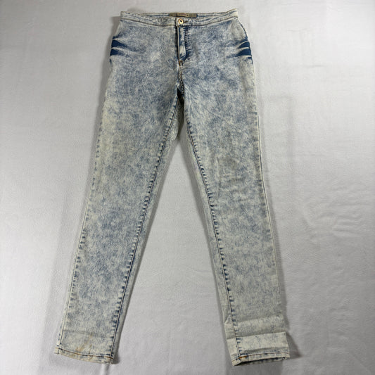 Highway Jeans Womens Vintage Acid Wash Skinny Jeans Y2K Grunge Stretch Denim Sz 5