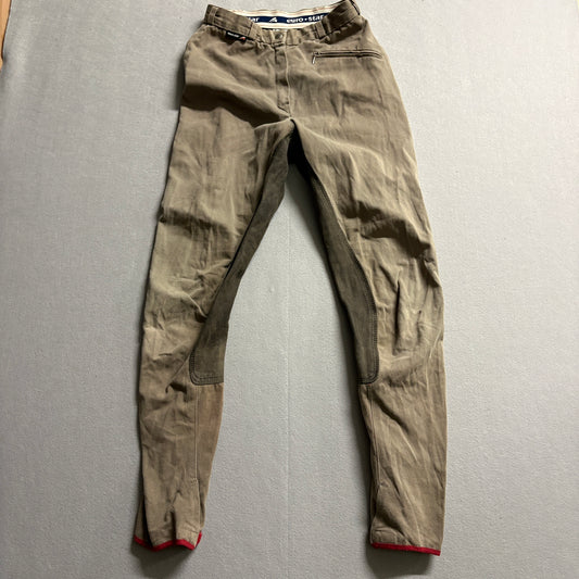 Euro-Star Riding Breeches Equestrian Pants Brown Stretch Tag 46 Fits Like 24X28