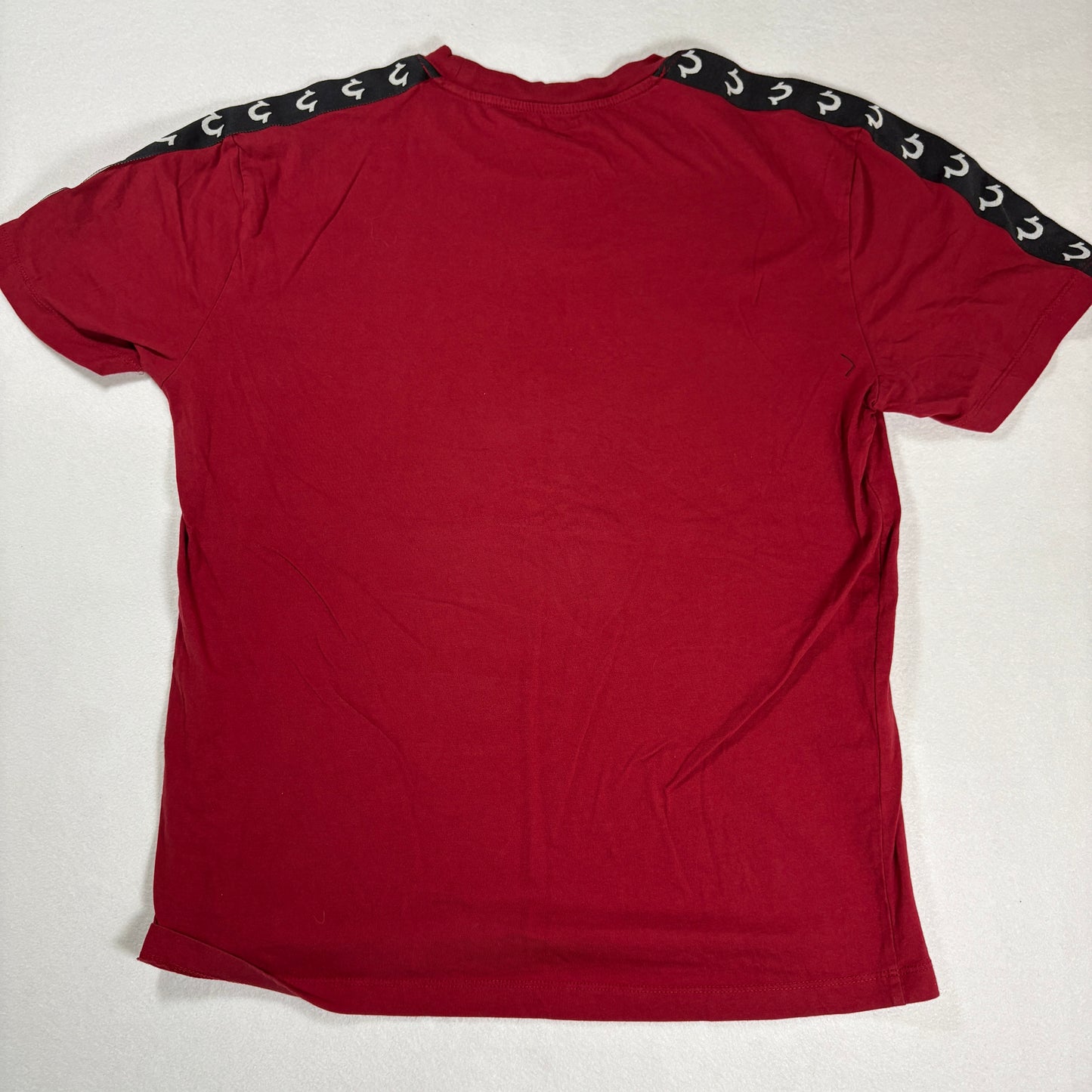 True Religion Mens Red T Shirt XL Logo Graphic Tee Streetwear Y2K Designer