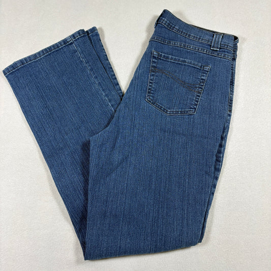 Charter Club Womens 10 Curvy Bootcut Jeans Dark Wash Denim Stretch Y2K Vintage