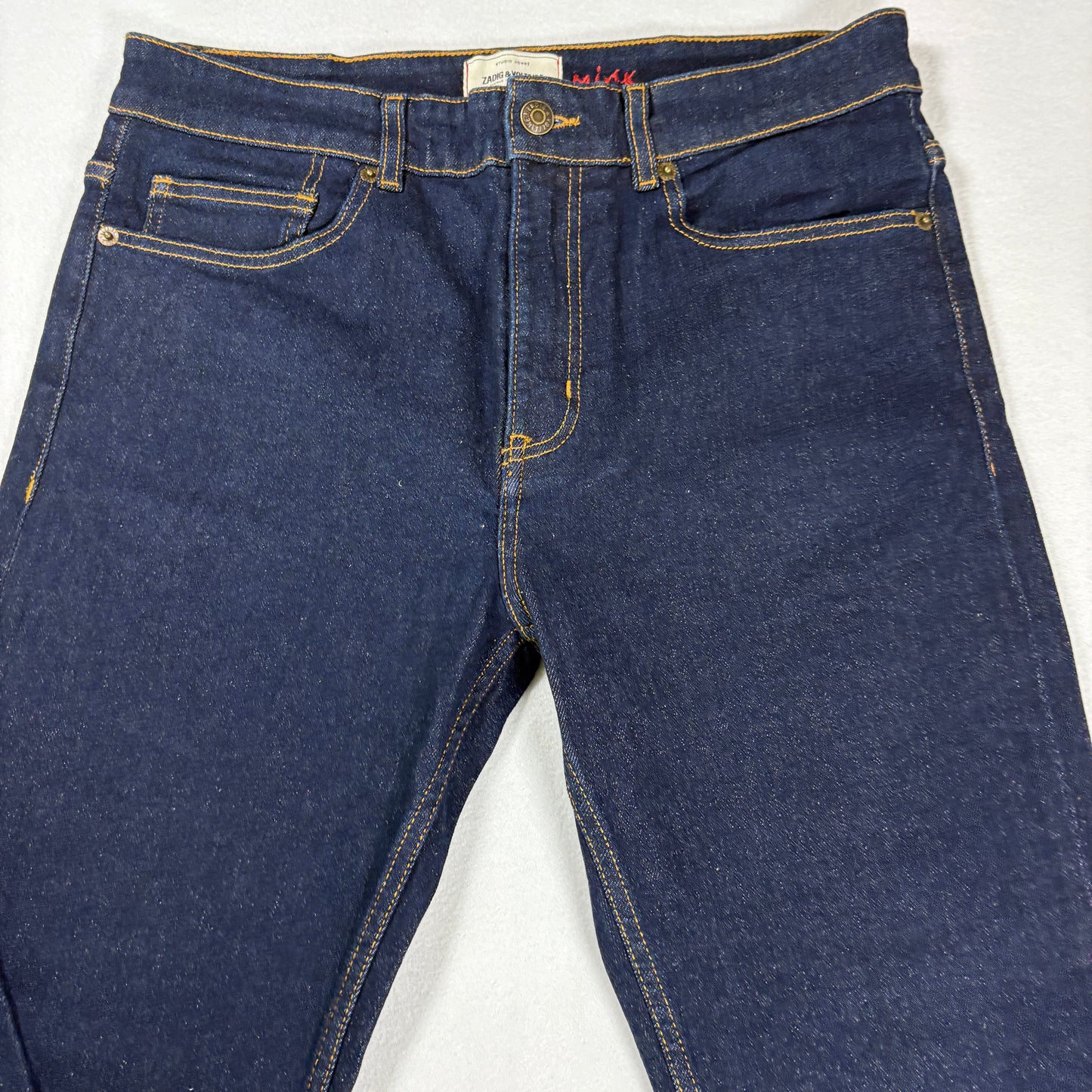 Zadig Voltaire Mens Jeans 33x30 Mick Slim Fit Dark Wash Denim NWOT Designer