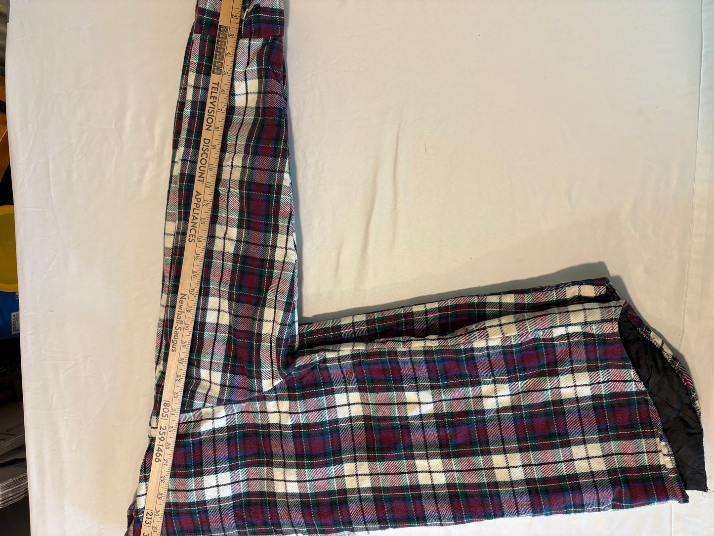 Five Brother Quilted Flannel Shirt Jacket Mens L Plaid Lined Workwear Shacket
