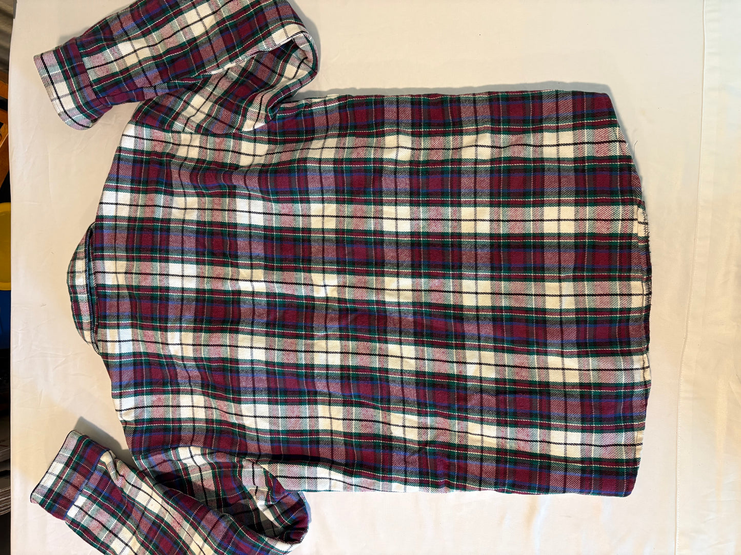 Five Brother Quilted Flannel Shirt Jacket Mens L Plaid Lined Workwear Shacket